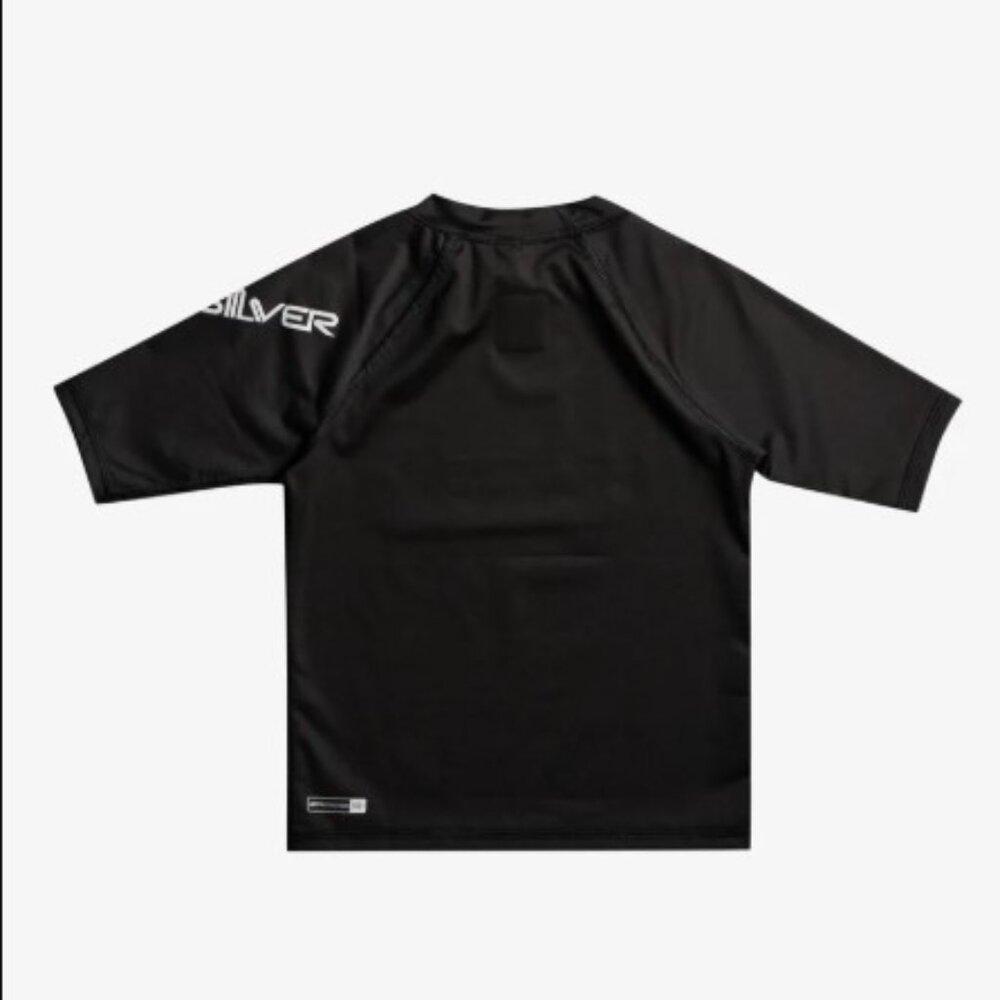 NWT Toddler Boys Quiksilver All Time Short Sleeve Rashguard SPF 50 Size 3 Black - Picture 2 of 6